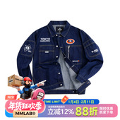 MCREW秋冬新款 logo刺绣休闲宽松水洗复古丹宁牛仔夹克外套