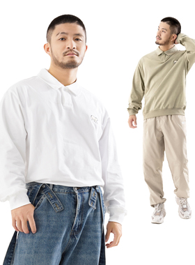 MCREW WILDNESS户外刺绣LOGO休闲简约加厚长袖POLOSHIRT POLO衫