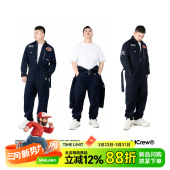 风连体衣裤 MCREW 工装 男女阿美咔叽加厚复古宽松长袖 藏青蓝 TOKYO