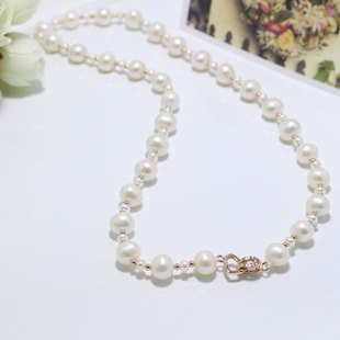 苏州珍妮太湖研究院珍珠馆正品 母子珠珍珠项链 送妈妈礼物包邮