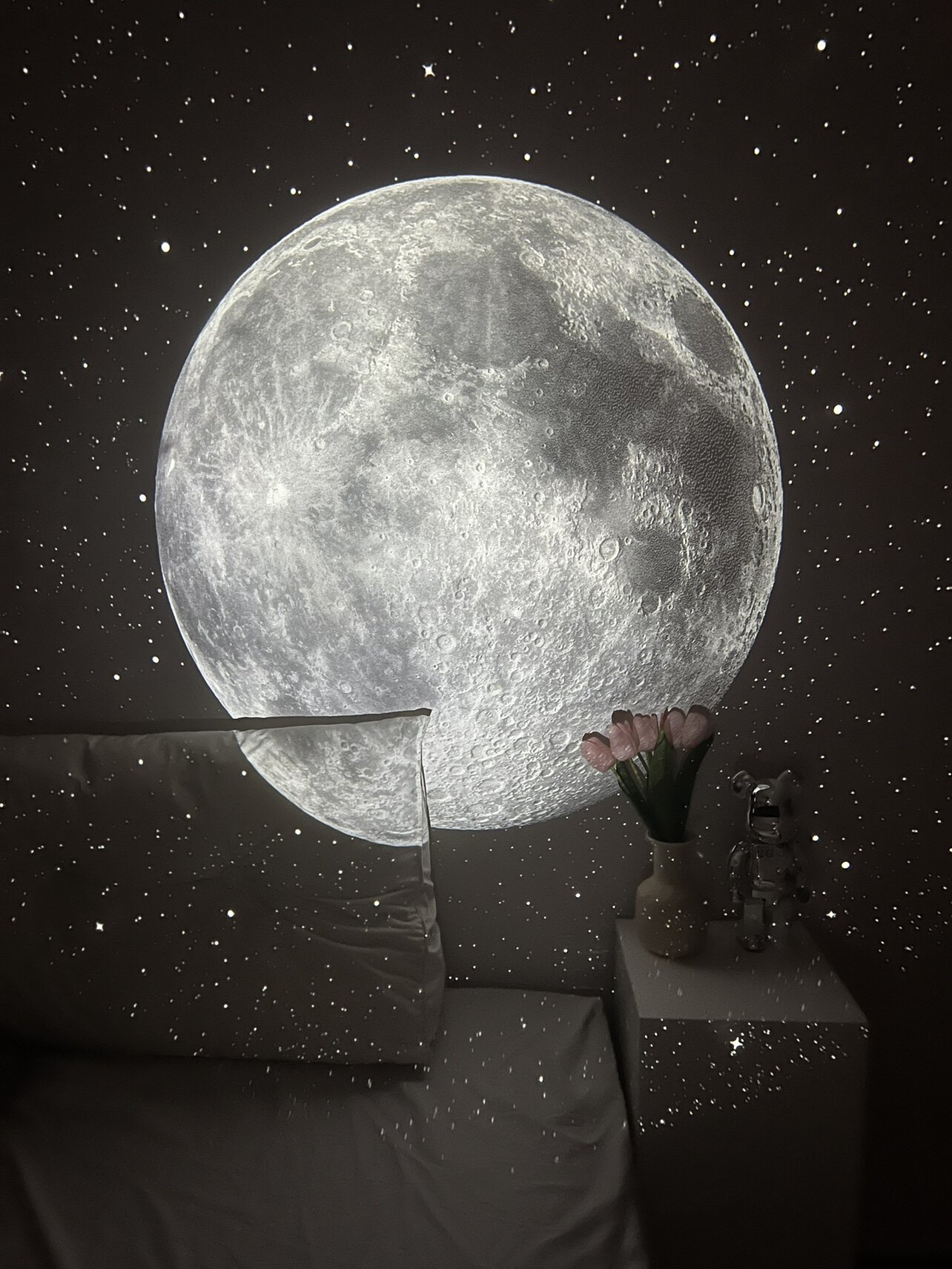 太空飞船灯片链接#流星星空投影氛围灯礼物卧室投影仪小夜灯生日