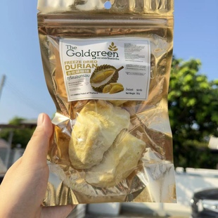 泰国5A榴莲干The 零食孕妇 Goldgreen冻干榴莲无添加BigC代购