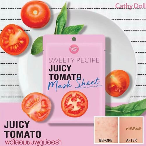 泰国Cathy Doll SweetyRecipe 面膜番茄黄瓜芦荟补水保湿抗氧初老