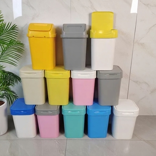 医用垃圾桶 侧挂式垃圾桶翻盖垃圾桶医疗污物桶摇盖抢救车