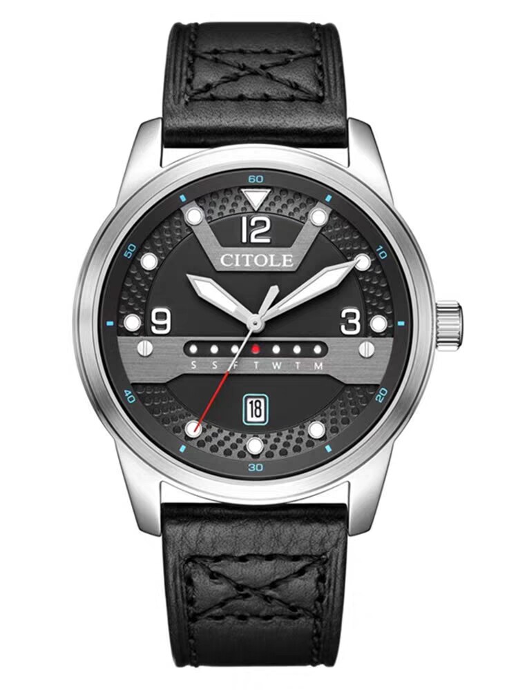 日历石英表西腾防水夜光运动男表