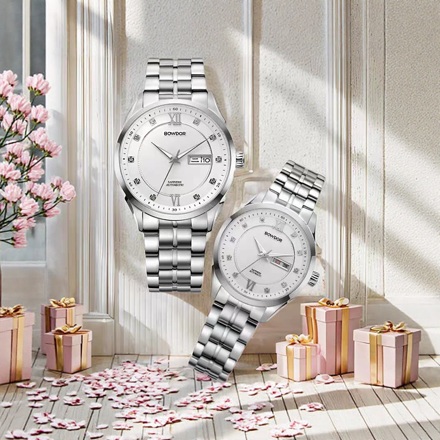 商务日历全自动机械表男时尚防水