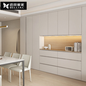 佰丽爱家全屋定制轻奢地柜现代简约定制茶几电视柜组合客厅定制