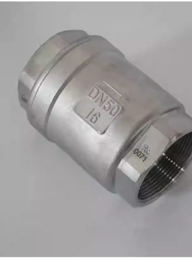 埃美柯304不锈钢止回阀冷热水加厚防腐单向8426立式弹簧只进不出