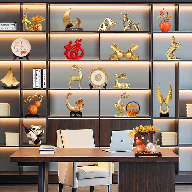 客厅酒柜电视柜装饰摆件餐边柜办公室轻奢高档展示柜样板间工艺品,家居饰品,装饰摆件,淘宝优惠券,粉丝福利购,淘宝优惠卷