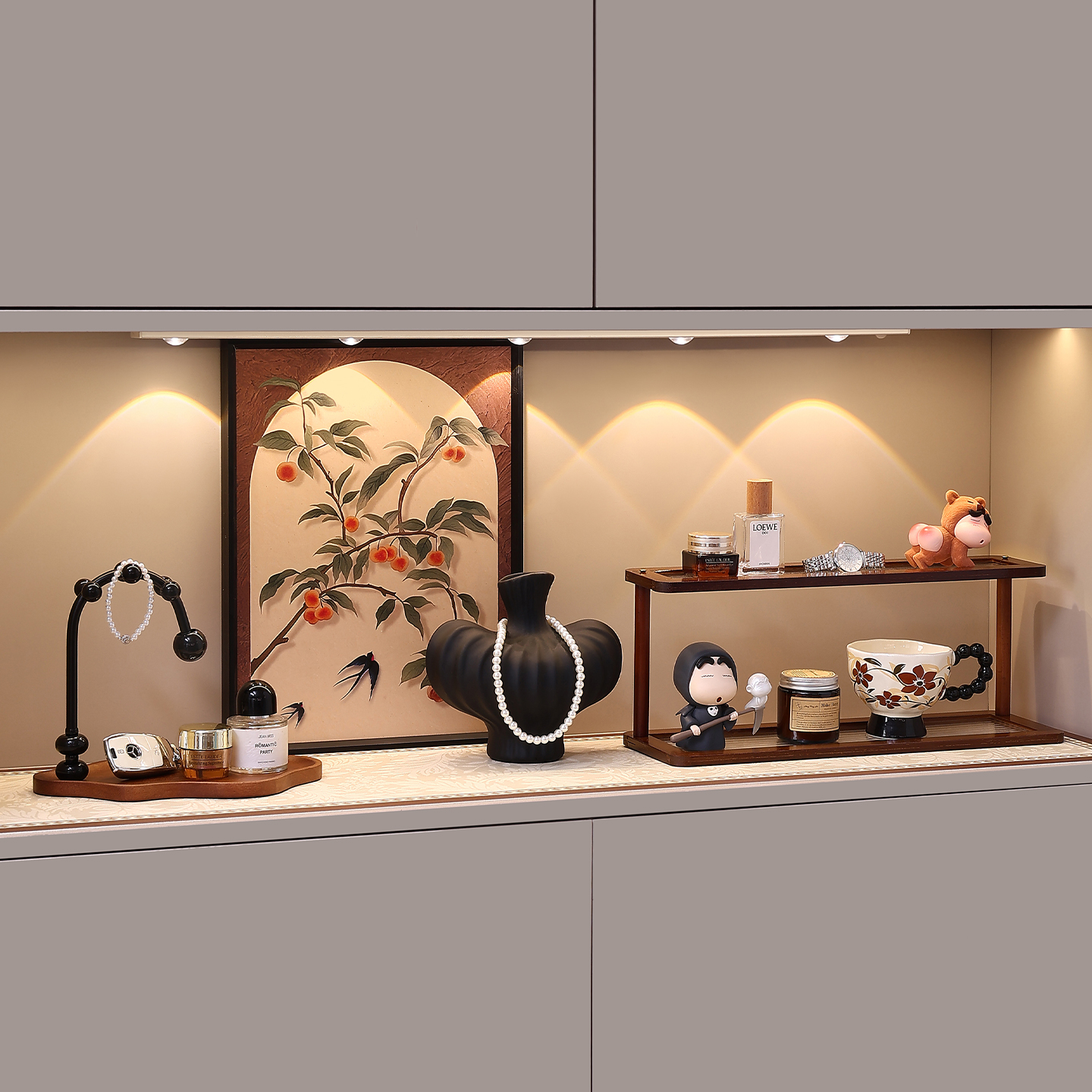 中古风入户玄关钥匙收纳摆件