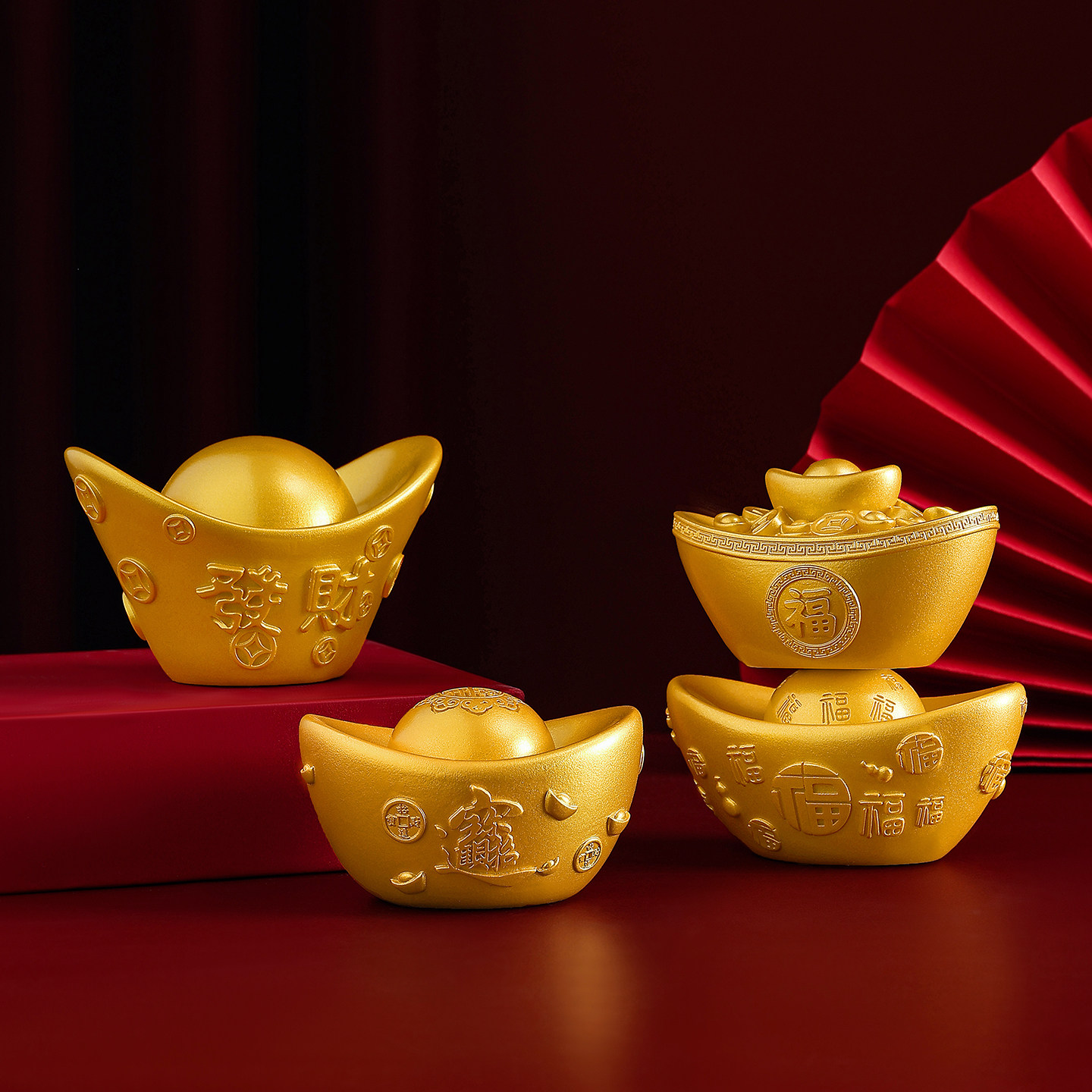 聚宝盆元宝福运聚财招财纳福摆件本命新年装饰品礼物年会伴手礼盒,家居饰品,装饰摆件,淘宝优惠券,粉丝福利购,淘宝优惠卷