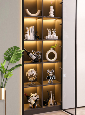 高端酒柜装饰摆件，现代客厅电视柜展示柜，高端家居软装乔迁之喜