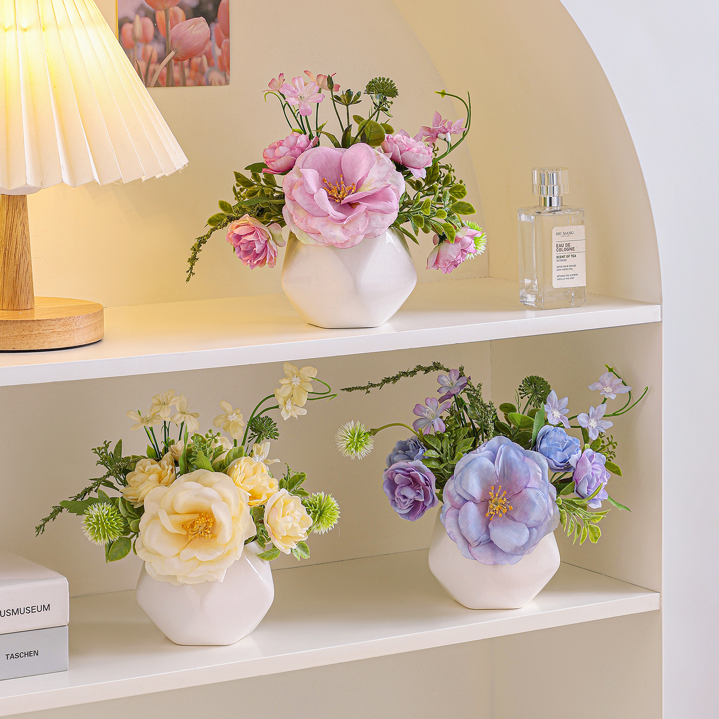 北欧仿真花高级感花艺摆件盆栽花