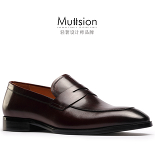 牛皮内里 休闲男鞋 Penny 男真皮鞋 套脚一脚蹬 Loafer乐福鞋 硬货