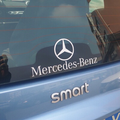 amg奔驰后窗防晒夜光贴纸