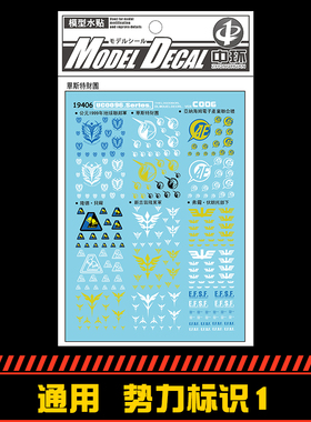 (中环水贴19406)通用势力标识1 标志 标记水贴纸 模型贴纸