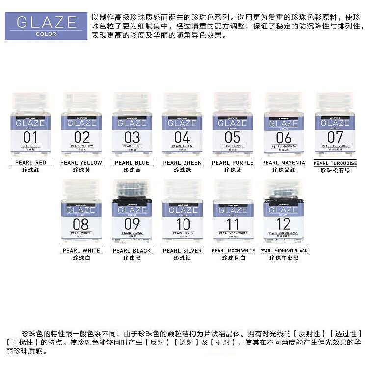 匠域模型油漆珍珠色 高达手办军模上色油性漆珠光珍珠色系列 18ML图片