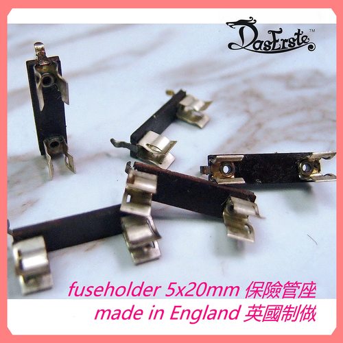 镀银木底座5×20MM保险丝座