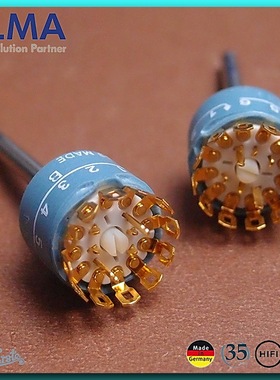 瑞士ELMA 01-1263 旋转开关6档立体声电位器 (2X6 2位6路 2刀6择)