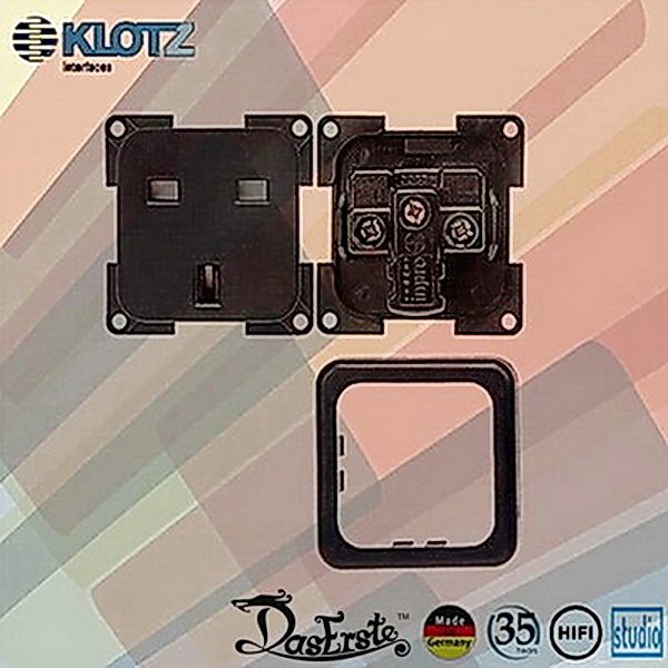 德国KLOTZ英标电源插座 ABL同厂发烧音响 英式墙插hifi 面板配件 - 实物图