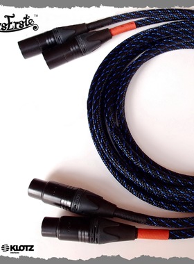 DIY KLOTZ MC5000镀金HIFI平衡线模拟音频录音室纯铜话筒线信号线