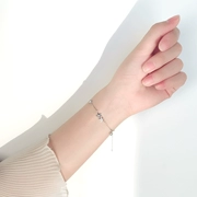 JG dát Swarovski zirconium sao biển vòng tay bạc in thiết kế thích hợp đơn giản quà tặng sinh nhật hoang dã của giáo viên - Vòng đeo tay Clasp