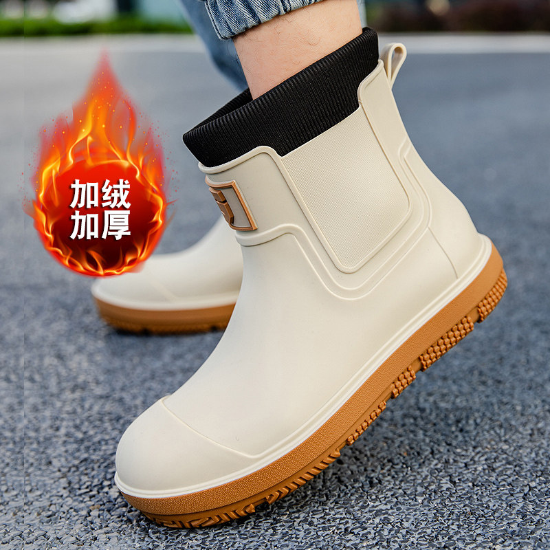 短筒情侣鞋德系防滑雨鞋男防水鞋女低帮雨靴厨房胶鞋钓鱼加棉保暖,流行男鞋,雨鞋,淘宝优惠券,粉丝福利购,淘宝优惠卷