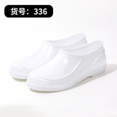 低帮雨鞋 夏 女厨房防滑工作防水浅口成人平底短筒套鞋 水鞋 雨靴胶鞋