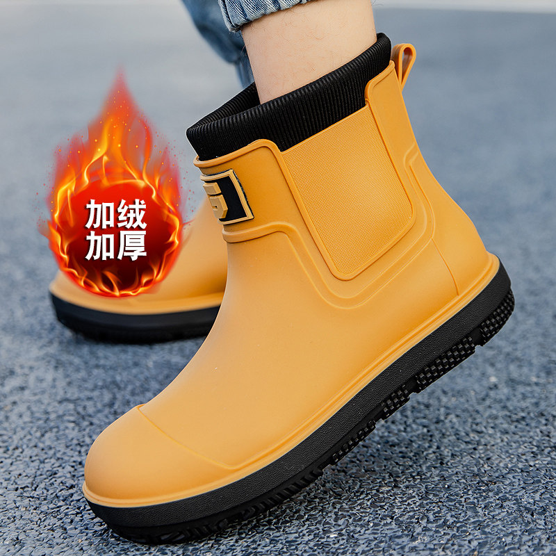 短筒情侣鞋德系防滑雨鞋男防水鞋女低帮雨靴厨房胶鞋钓鱼加棉保暖,流行男鞋,雨鞋,淘宝优惠券,粉丝福利购,淘宝优惠卷