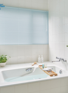 日本立川TACHIKAWA 免打孔安装百叶窗帘厨房卫生间防水铝百叶窗帘
