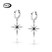 POCK原创潮酷街拍时尚 星芒设计耳扣小众金属冷淡风耳环个性 耳饰男