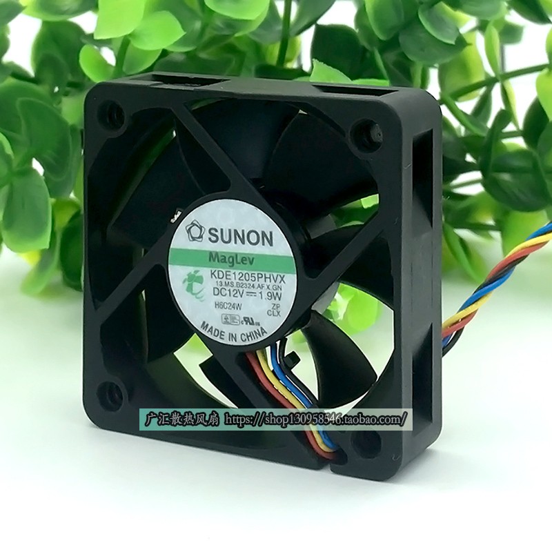 建准SUNON 5CM 5015 12V 1.9W KDE1205PHVX 4线温控CPU散热风扇