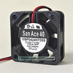 原装三洋 4cm 4015 109P0424H7D09 24V 0.08A  变频器散热风扇
