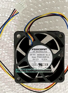 Foxconn富士康 PV602512ESPF OA 12V 0.35A 6025 6cm 机箱风扇