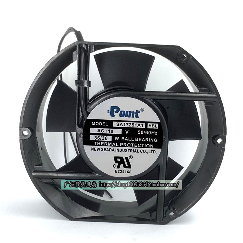 POINT风机SA1725A1 HBL AC110V 17CM 17251散热风扇172*150*51MM