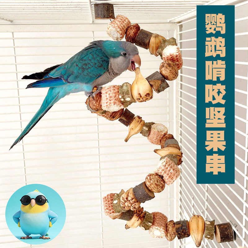 鹦鹉啃咬磨牙攀爬挂件串图片