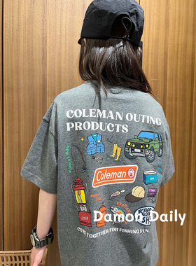 Damon25夏季男女童山系风油灯印花短袖T恤
