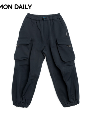 【Damon11/27日 10:00上新】冬季大口袋工装裤儿童加绒束脚裤