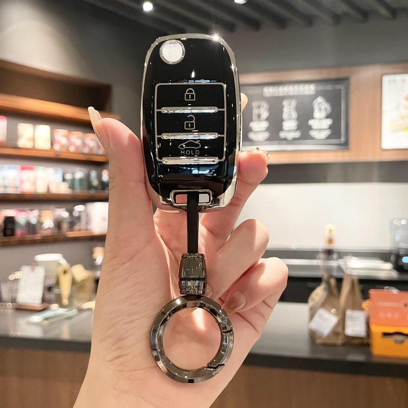 适用起亚19款福瑞迪KXCROSS凯绅17年K2/K5/K4男女车钥匙包套扣壳