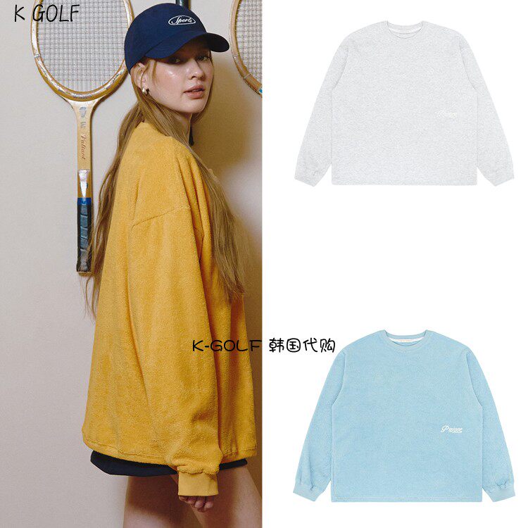 PIVVEE韩国正品代购高尔夫球服25年女春保暖个性柔软舒适套头卫衣