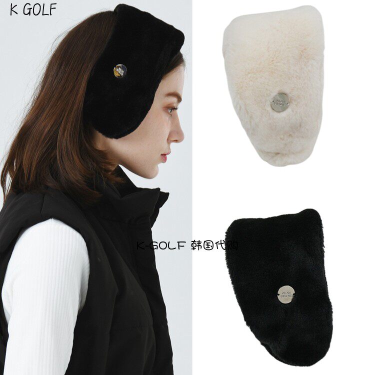 MONBIRDIE韩国正品代购高尔夫配饰24年女冬保暖毛绒防寒耳罩颈围