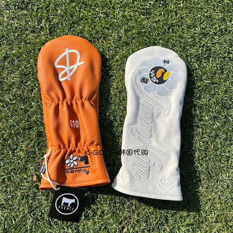 KANDINI韩国正品代购高尔夫杆套24年男女款四季皮质个性开球杆套