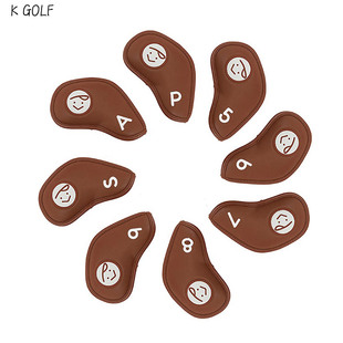 PIVVEE韩国正品代购高尔夫杆套26年男女ins笑脸golf铁杆套 套组