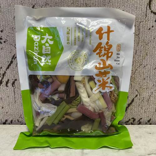 临期特卖 大自然什锦山菜贡菜清水莲藕酸菜200g袋装 烹饪煲汤炒肉