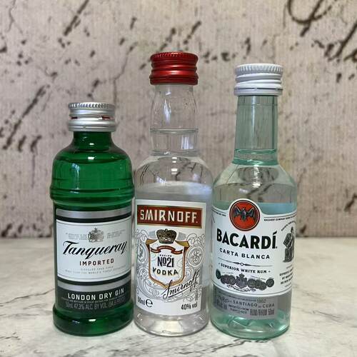 特价售卖 斯米诺伏特加添加利伦敦干味金酒百加得白朗姆酒50ml