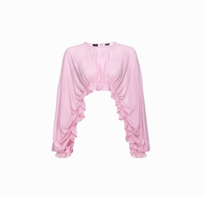 时尚抽皱雪纺衫上衣潮