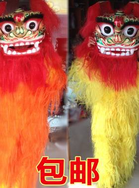 新款小北狮单人舞狮子舞狮道具整套衣服套装儿童舞龙舞狮道具成人