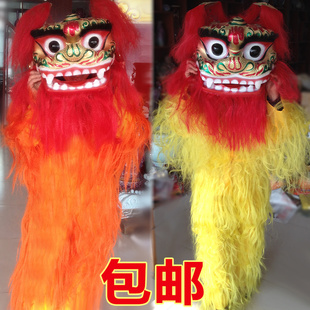 新款小北狮单人舞狮子舞狮道具整套衣服套装儿童舞龙舞狮道具成人