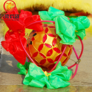 舞狮球 绣球道具引狮球舞狮道具社火舞狮专用绣球花舞蹈舞台绣球