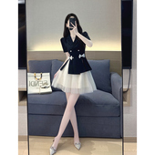 盐系轻熟职业西装 干练气质女装 名媛洋气时尚 2025夏季 两件套裙 套装